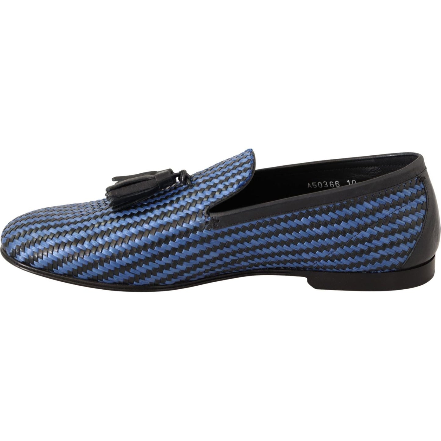 Dolce & Gabbana Elegant Woven Leather Loafers Dolce & Gabbana