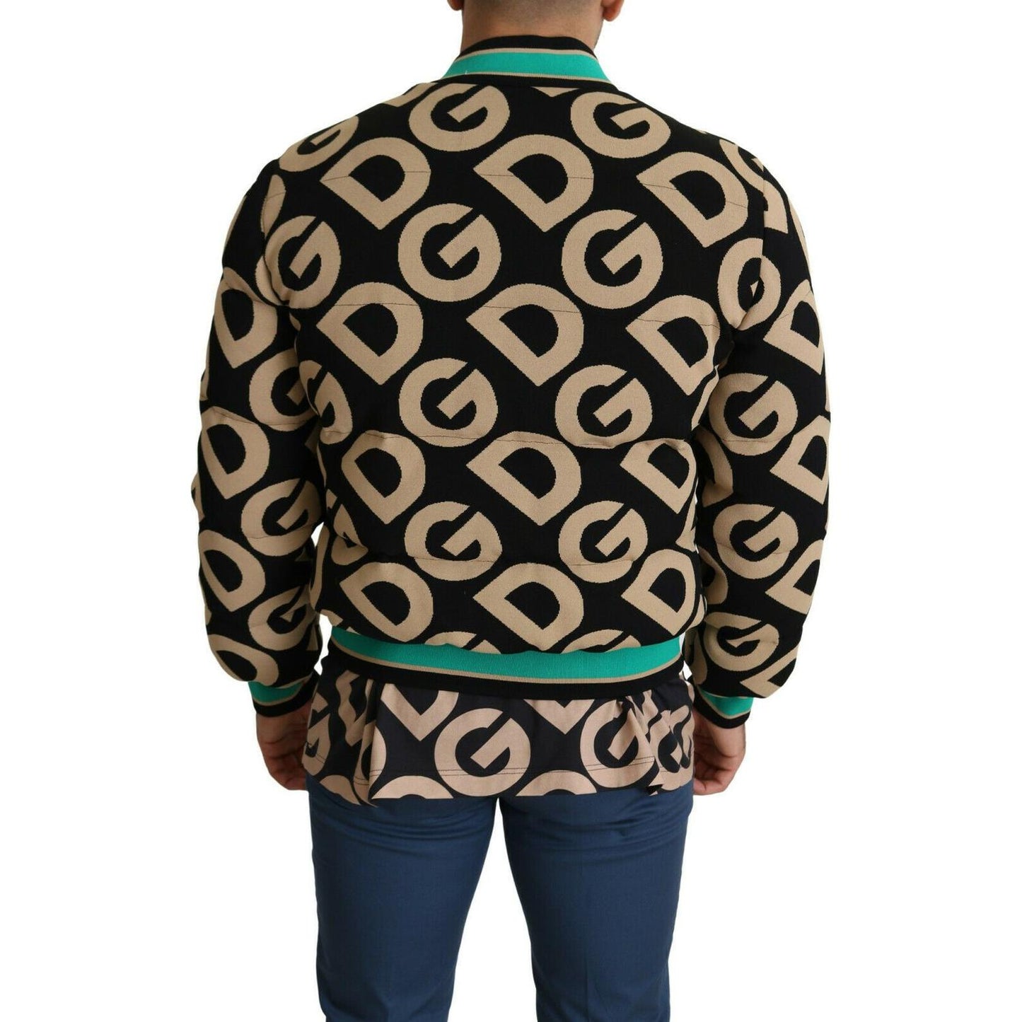 Dolce & Gabbana Iconic Printed Bomber Jacket – Exquisite Design Dolce & Gabbana