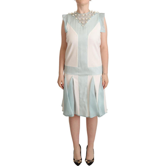 Sergei Grinko Embroidered Pearl Shift Dress Distinction WOMAN DRESSES Sergei Grinko