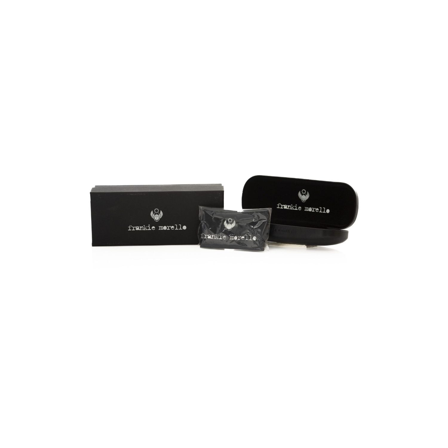 Frankie Morello Brown Acetate Mens Sunglasses