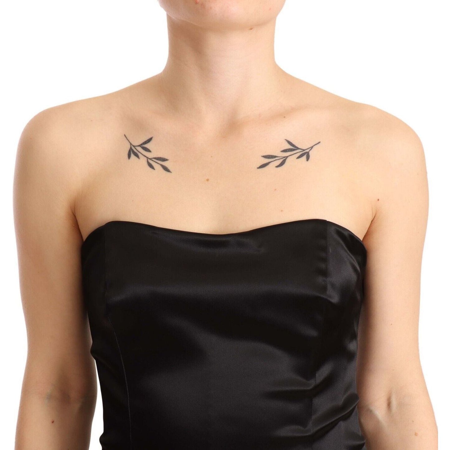 Dolce & Gabbana Elegant Black Strapless Mermaid Dress Dolce & Gabbana