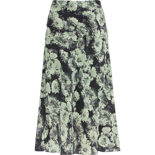 Tory Burch printed satin skirt