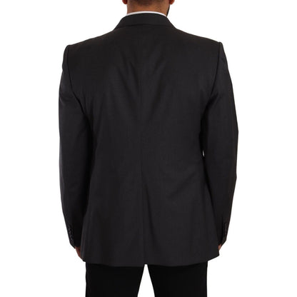 Dolce & Gabbana Gray Double Breasted 2 Piece SICILIA Blazer