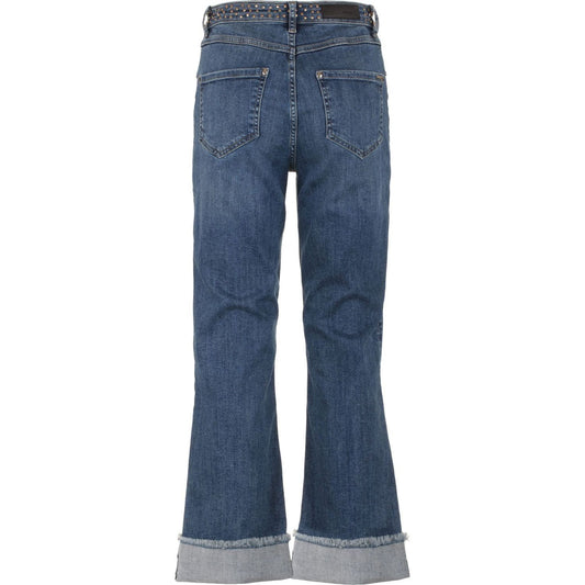 Imperfect Blue Cotton Women's Jean Jeans & Pants Imperfect