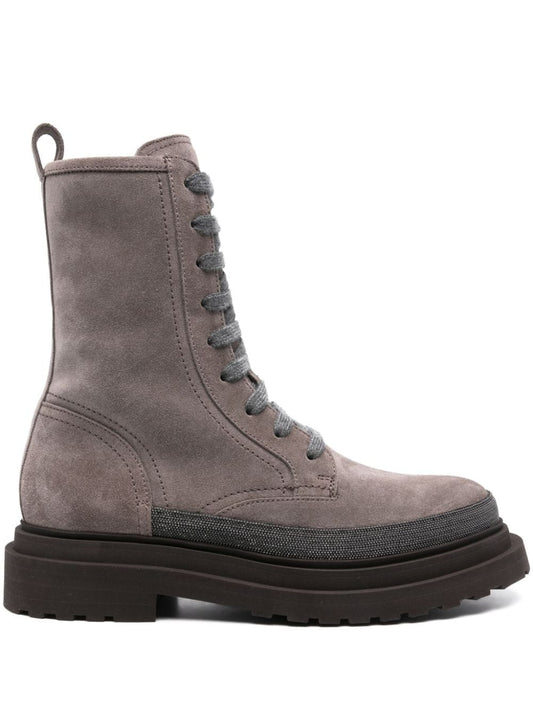 Brunello Cucinelli Boots Grey Boots Brunello Cucinelli