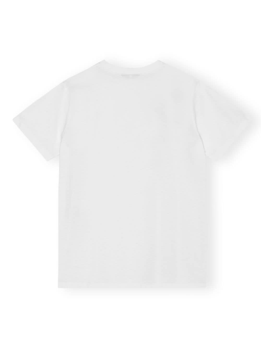 GANNI T-shirts and Polos White Topwear Ganni