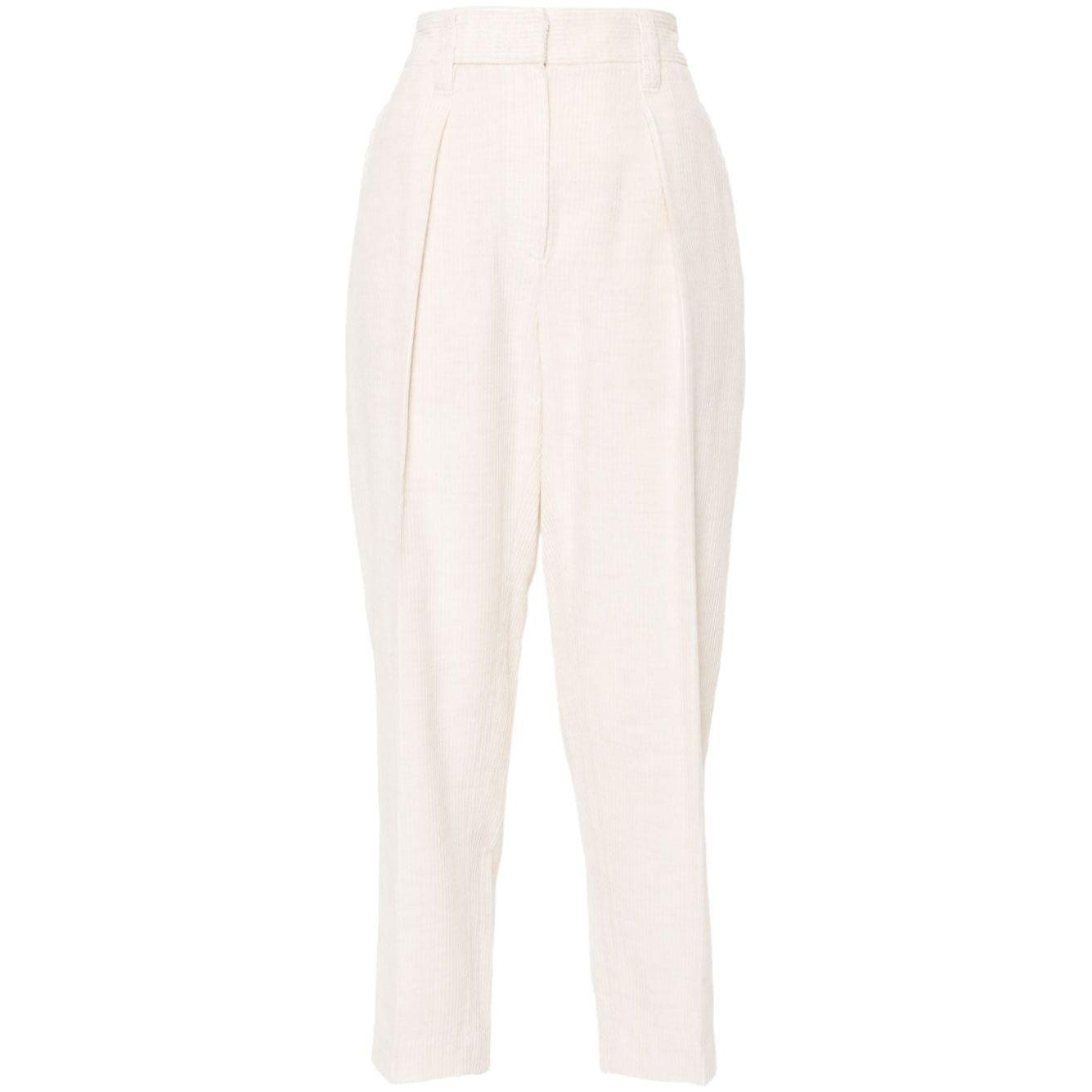 Brunello Cucinelli Trousers Ivory Trousers Brunello Cucinelli