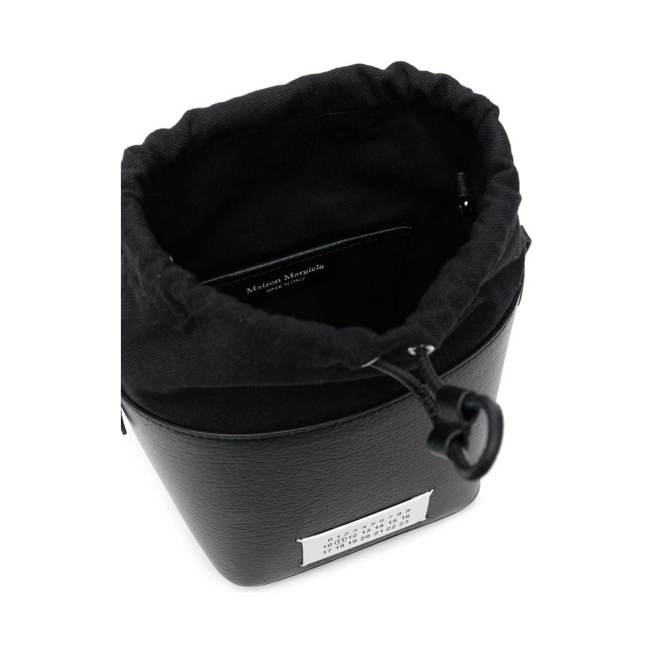 Maison Margiela leather/cotton blend bucket Bag Black Shoulder Maison Margiela