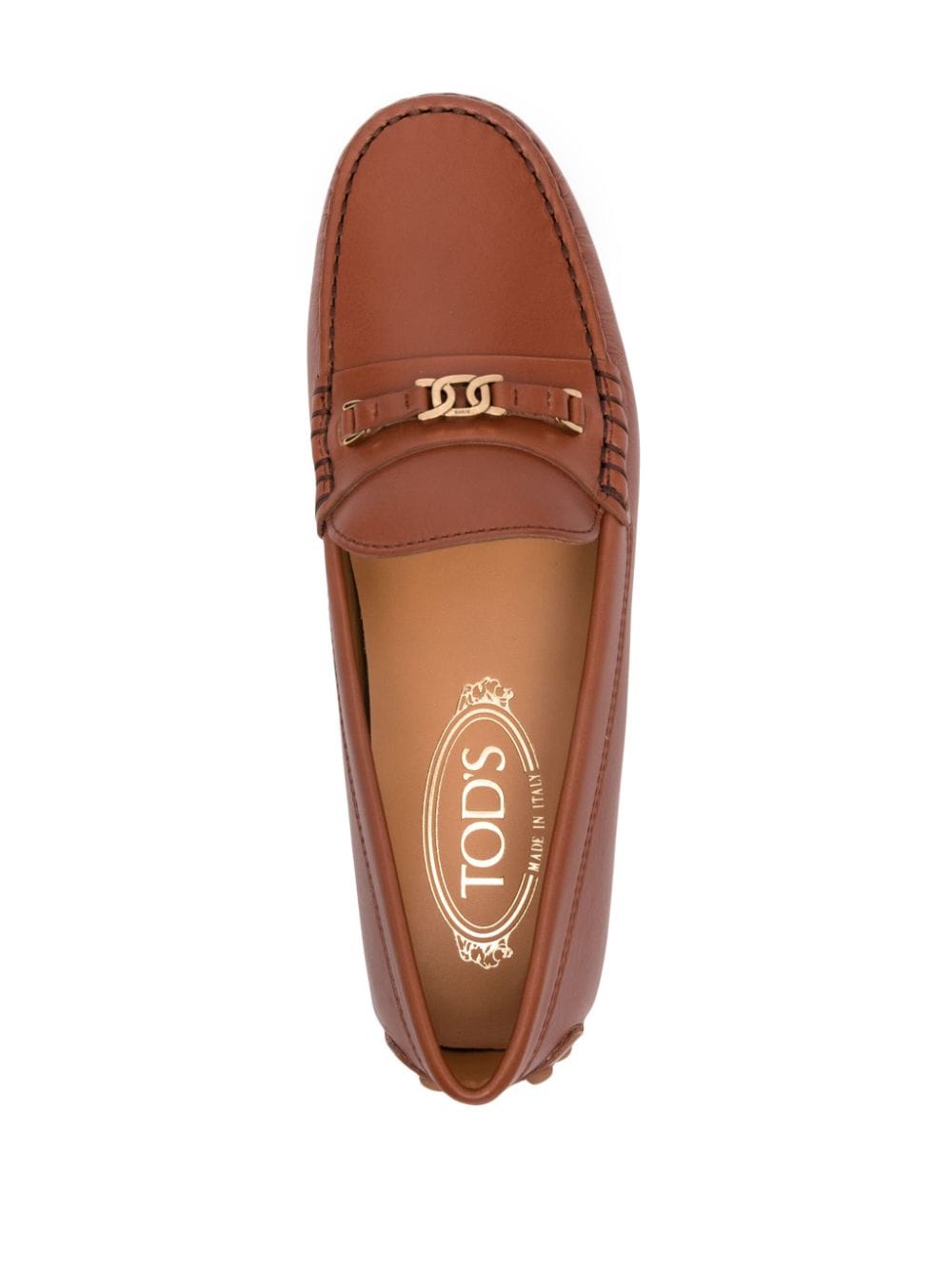 Tod's Flat shoes Leather Brown Moccasins Tod'S