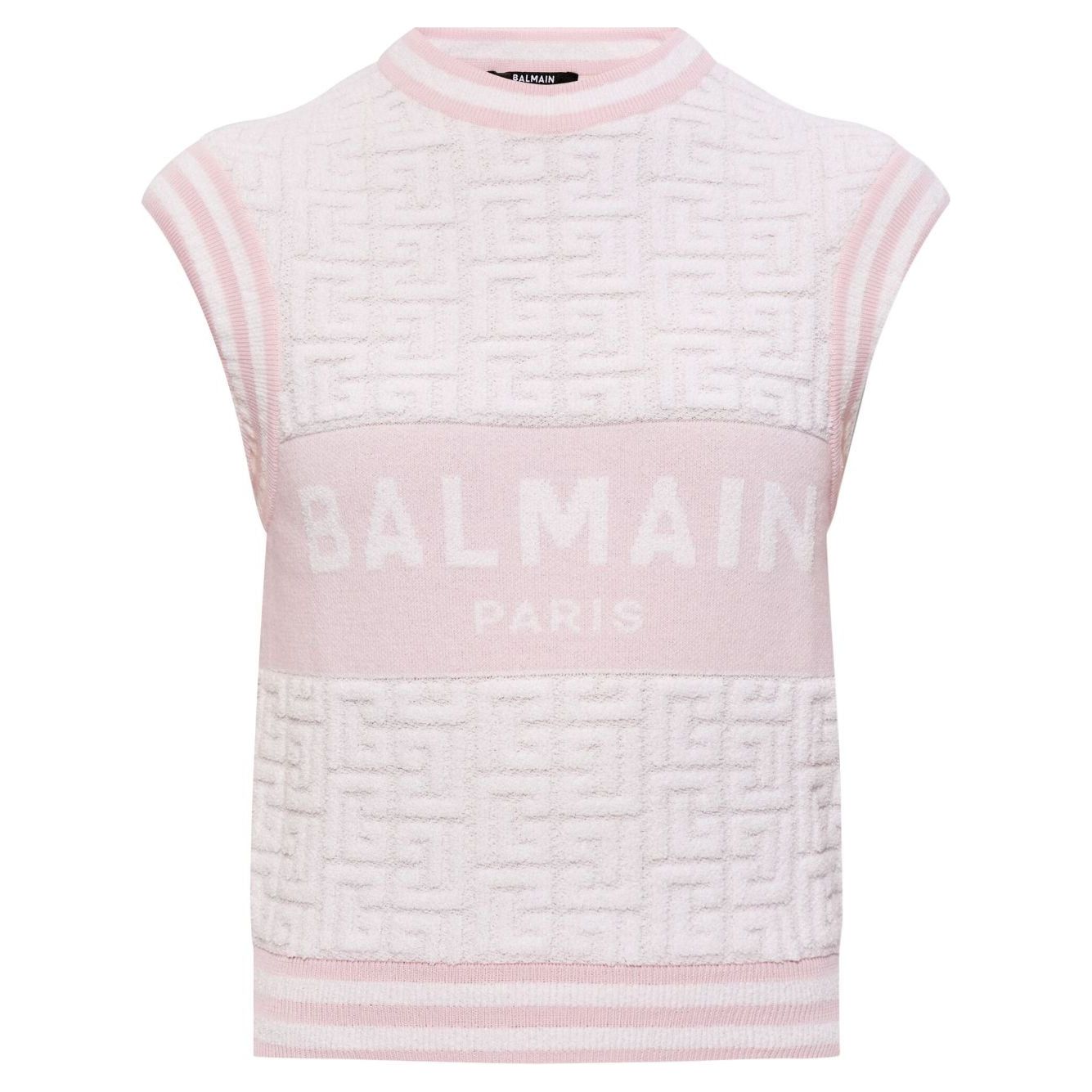 Balmain Top White Topwear Balmain