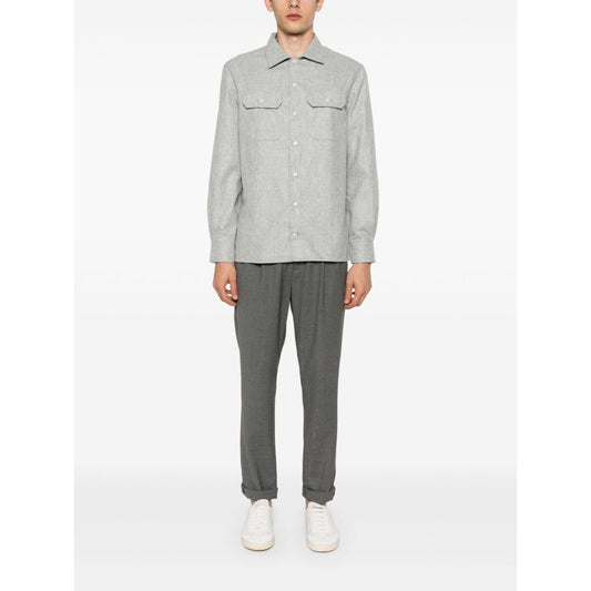 Brunello Cucinelli Shirts Light Grey Shirts Brunello Cucinelli