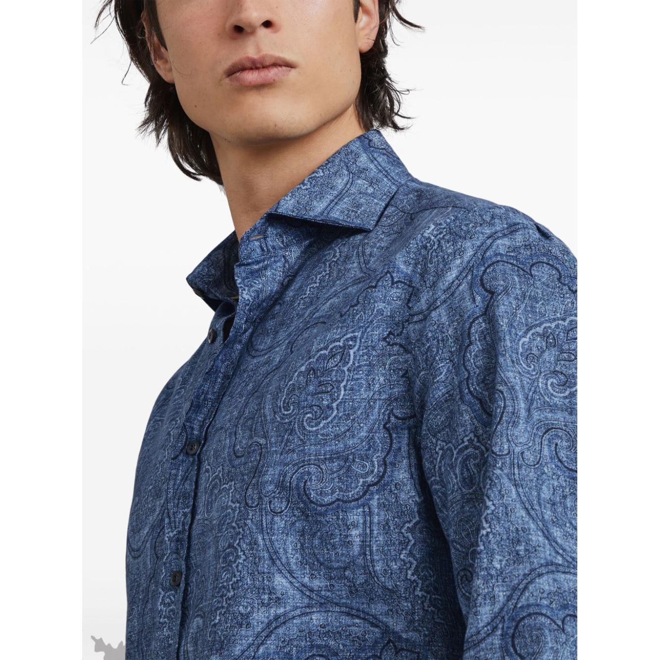 Brunello Cucinelli Shirts Blue Shirts Brunello Cucinelli