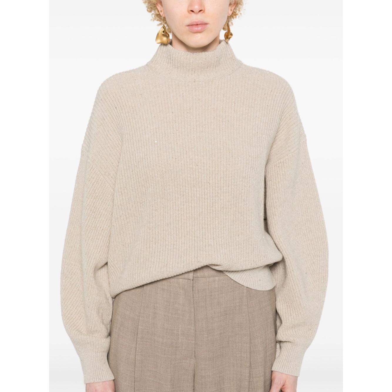 Brunello Cucinelli Sweaters Beige Topwear Brunello Cucinelli