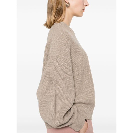 Brunello Cucinelli Sweaters Beige Topwear Brunello Cucinelli