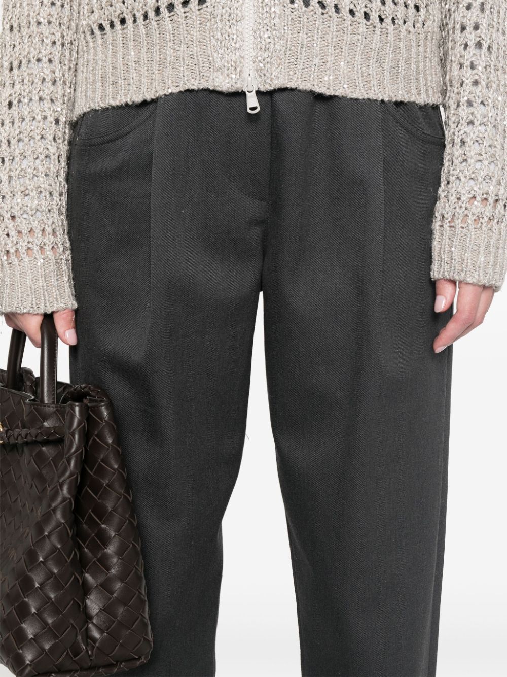 Brunello Cucinelli Brunello Cucinelli Trousers Grey Trousers Brunello Cucinelli