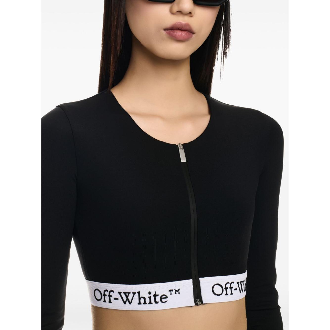 Off White Top Black Topwear Off White