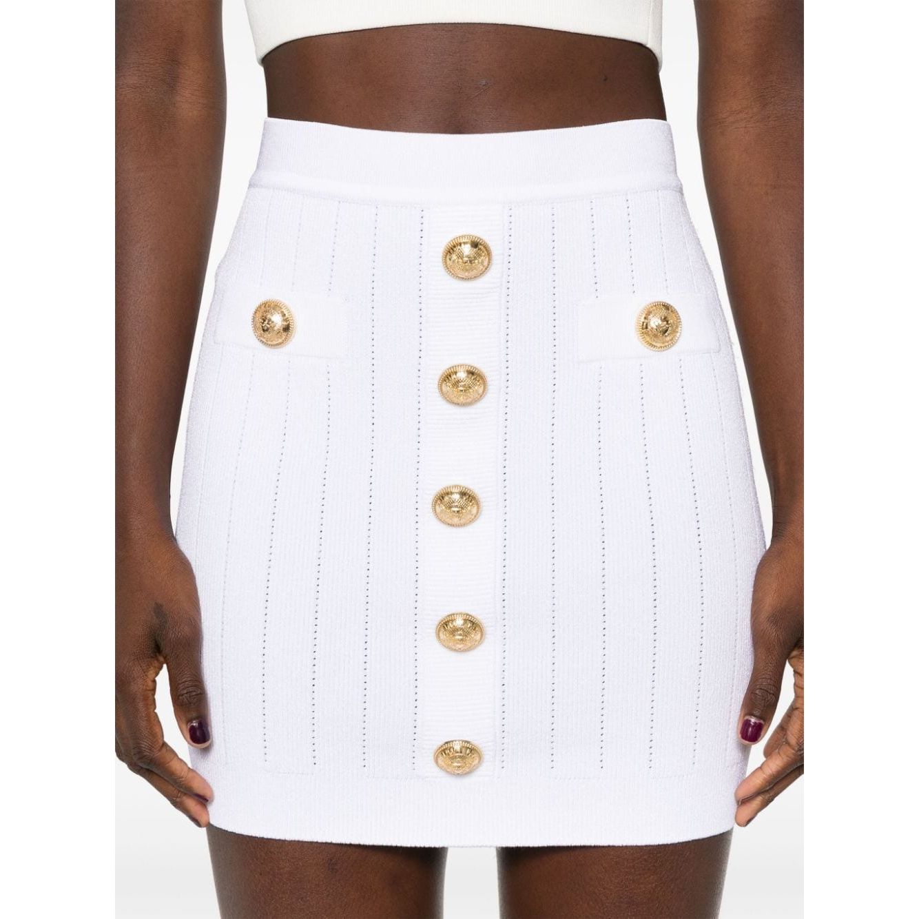 Balmain Skirts White Skirts Balmain