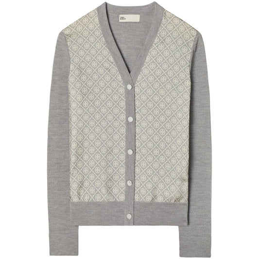 Tory Burch Sweaters Grey Topwear Tory Burch