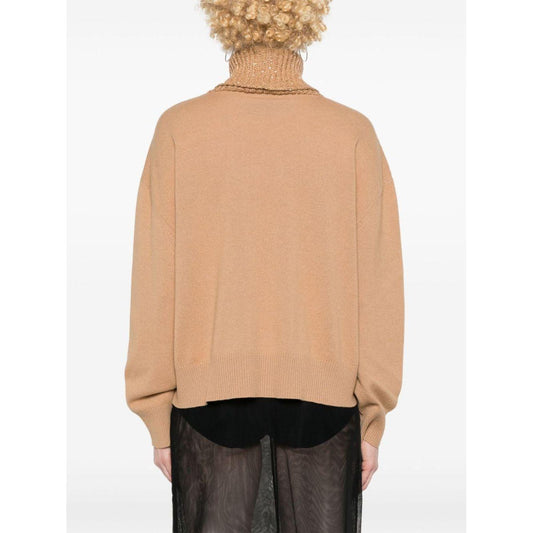 Fabiana Filippi Sweaters Camel Topwear Fabiana Filippi