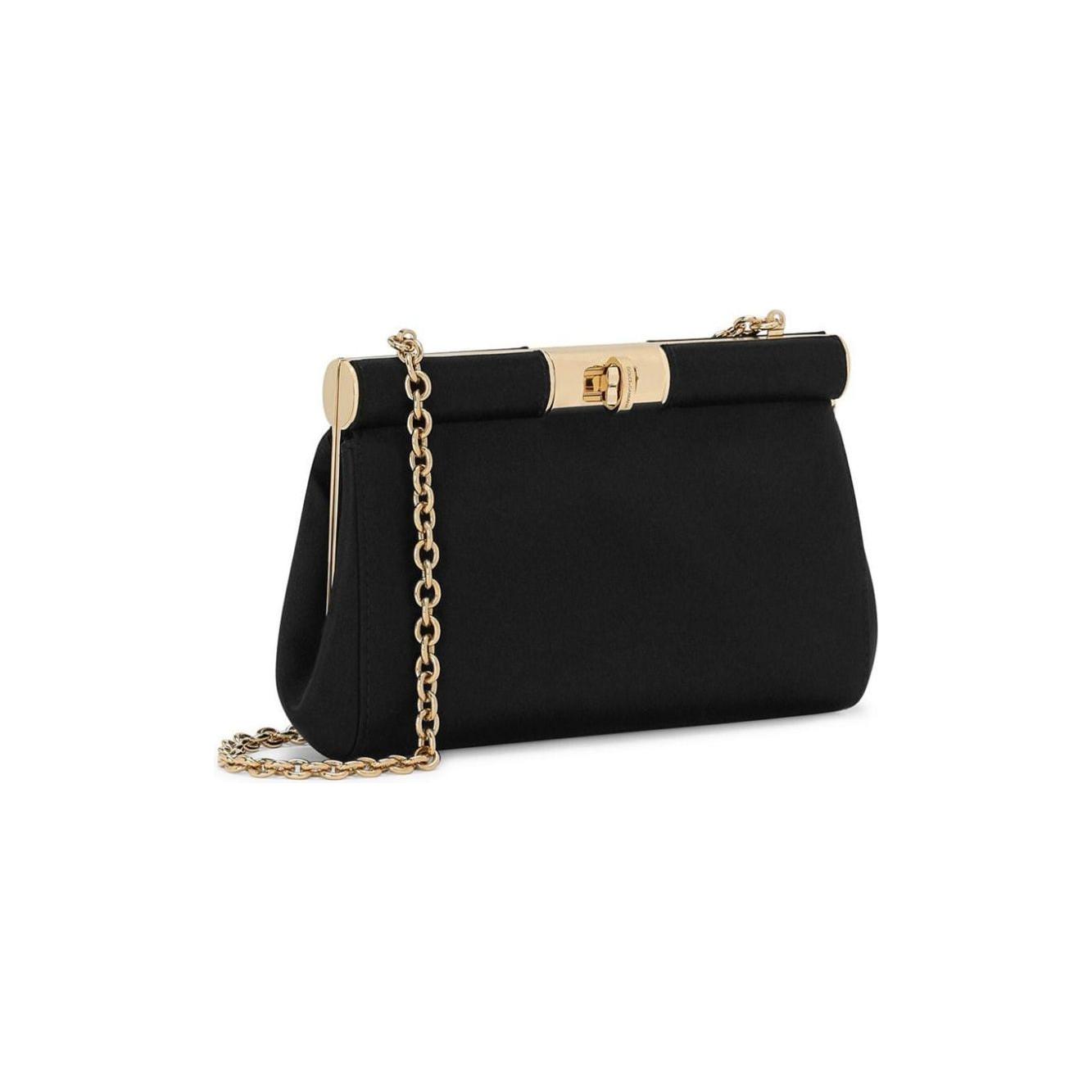 Dolce & Gabbana black leather Clutch Bag Shoulder Dolce & Gabbana