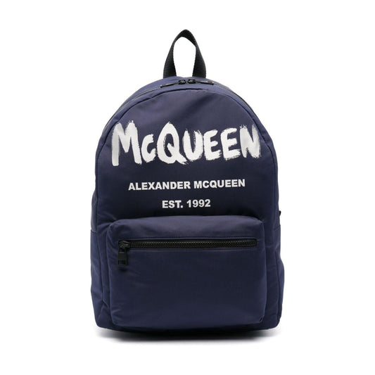 Alexander McQueen Bags.. Blue Backpacks Alexander Mcqueen