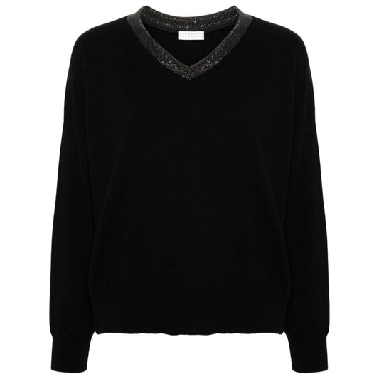 Brunello Cucinelli Sweaters Black Topwear Brunello Cucinelli