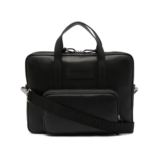 Emporio Armani Laptop Bag Black Small Leather Goods Emporio Armani