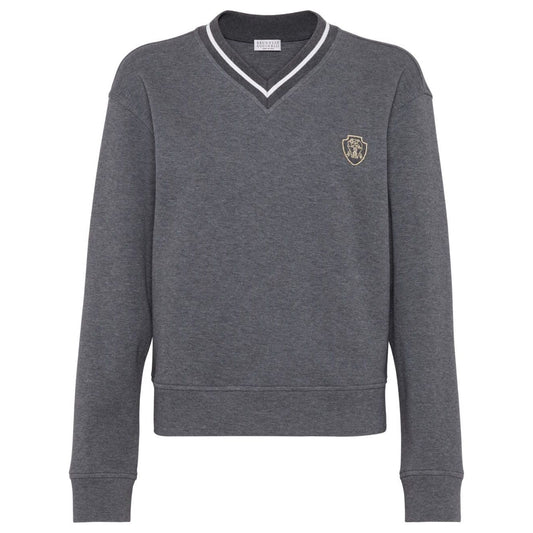 Brunello Cucinelli Sweaters Grey Topwear Brunello Cucinelli