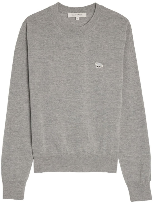 MAISON KITSUNE' Sweaters Grey Topwear Maison Kitsune'