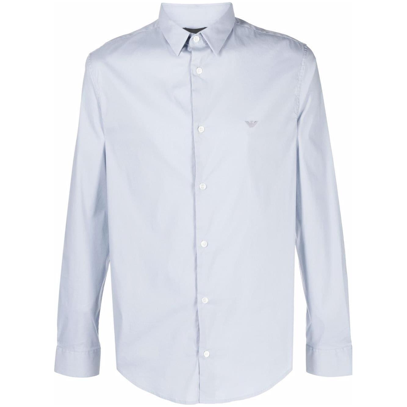 Emporio Armani Shirts Clear Blue