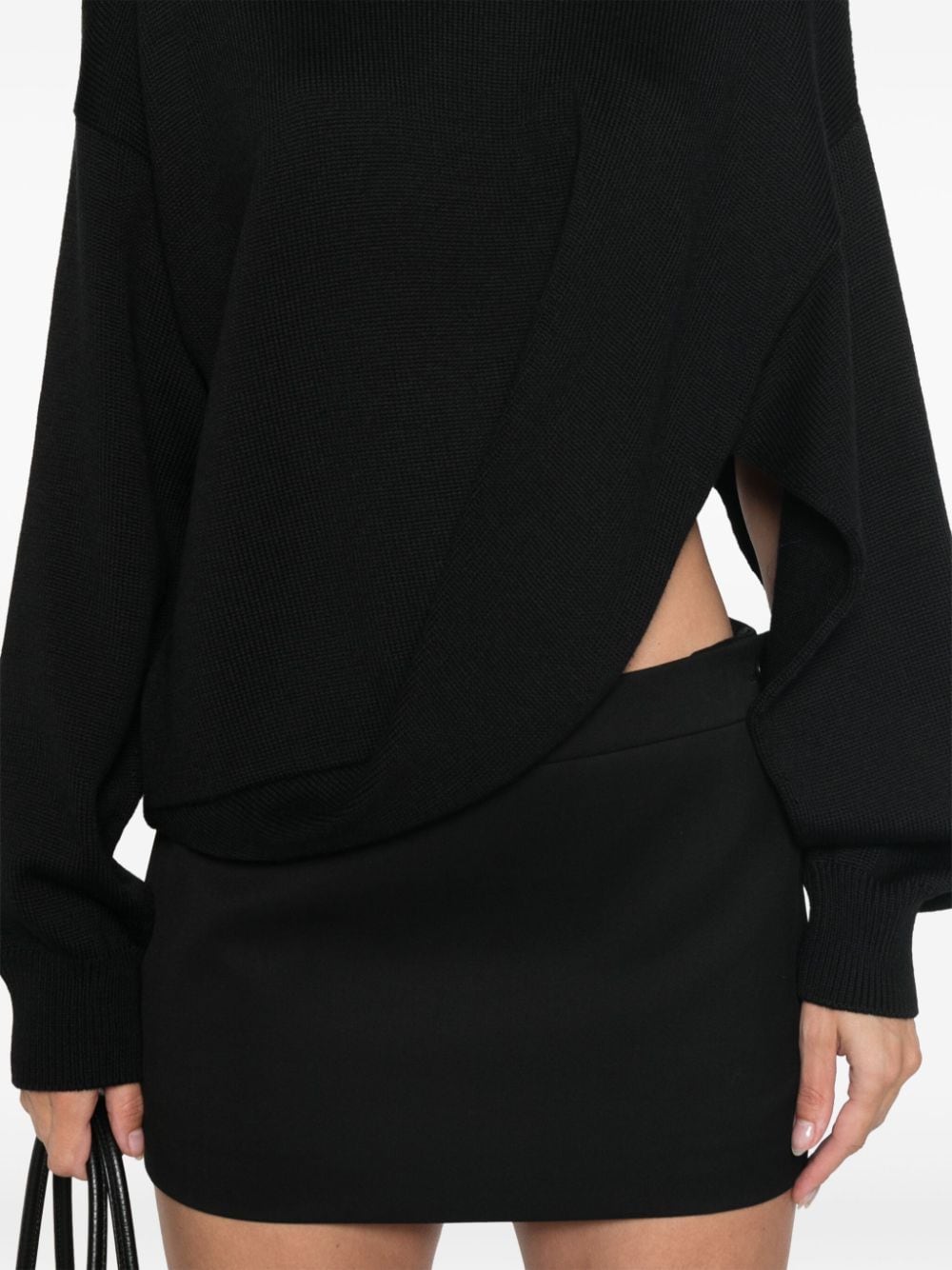 Alaia Sweaters Black Topwear Alaia