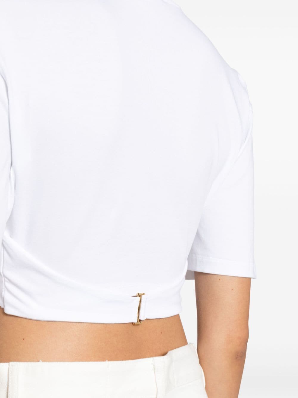 JACQUEMUS T-shirts and Polos White Topwear JACQUEMUS