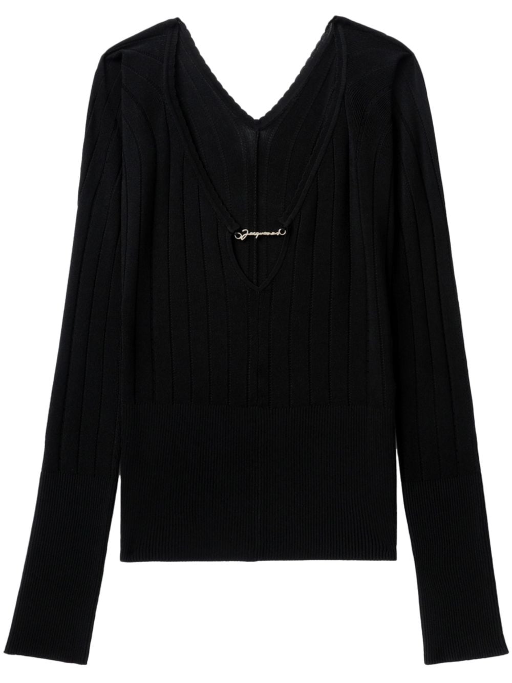 JACQUEMUS Sweaters Black Topwear JACQUEMUS