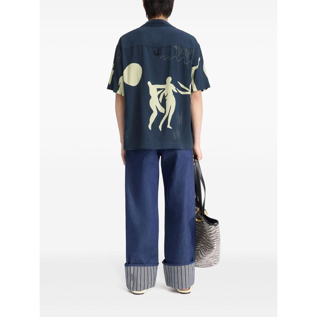 JACQUEMUS Shirts Blue