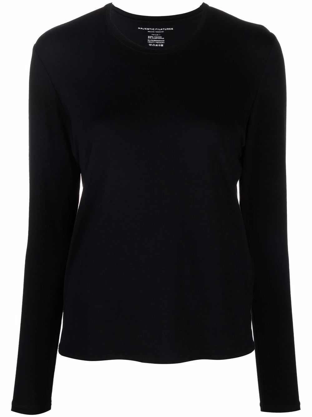 Majestic Sweaters Black Topwear Majestic