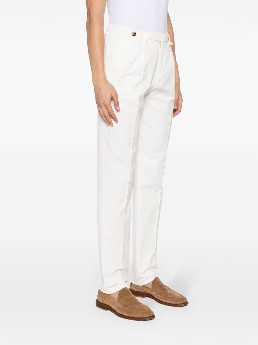 Brunello Cucinelli Trousers White Trousers Brunello Cucinelli