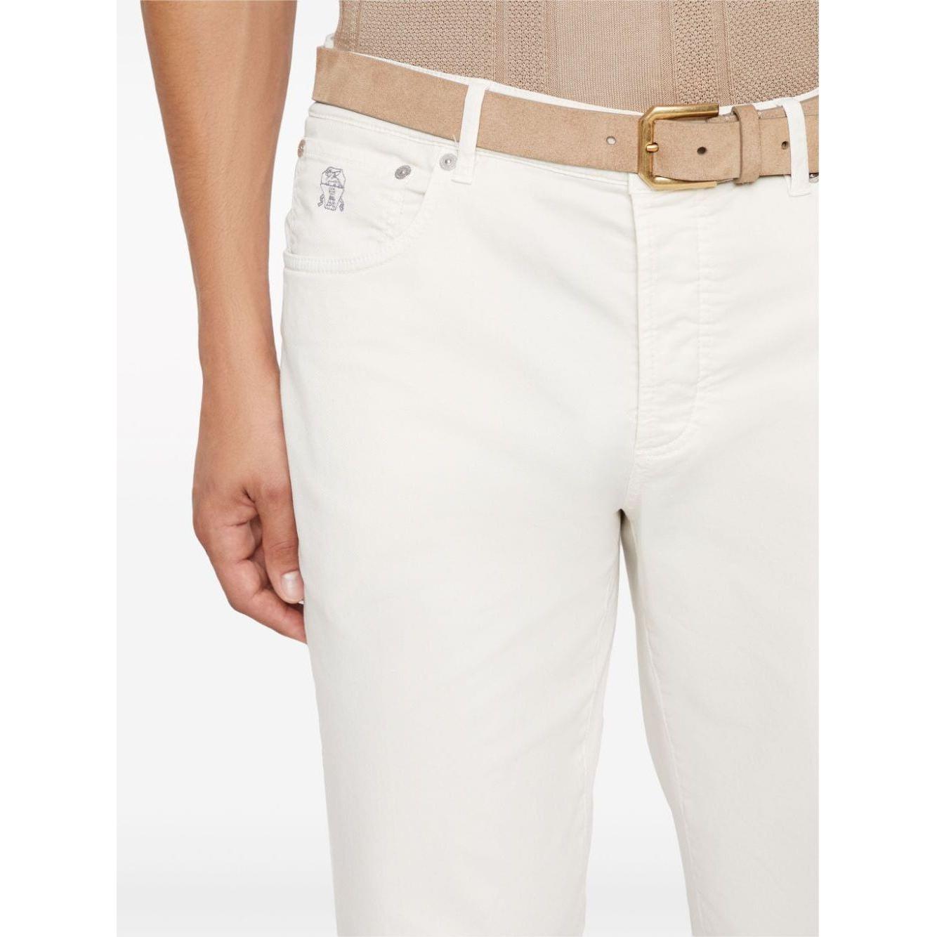 Brunello Cucinelli Trousers White Trousers Brunello Cucinelli