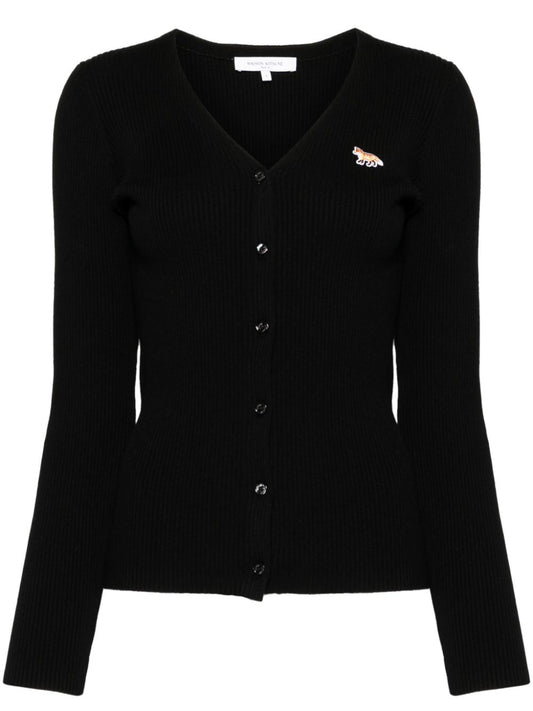 MAISON KITSUNE' Sweaters Black Topwear Maison Kitsune'