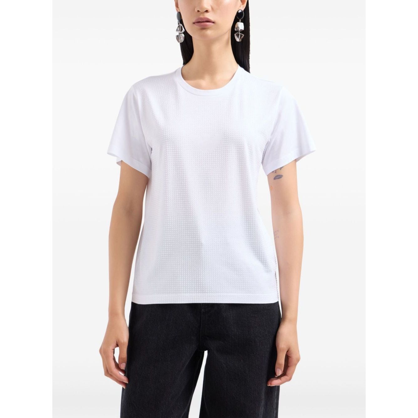 Emporio Armani T-shirts and Polos White Topwear Emporio Armani