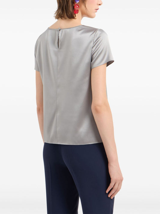 Emporio Armani Top Grey Topwear Emporio Armani