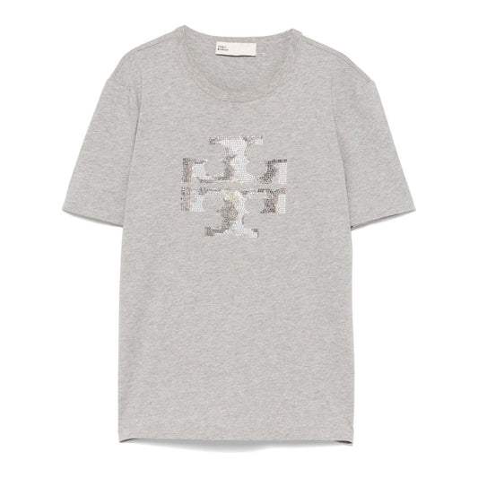 Tory Burch T-shirts and Polos Grey Topwear Tory Burch