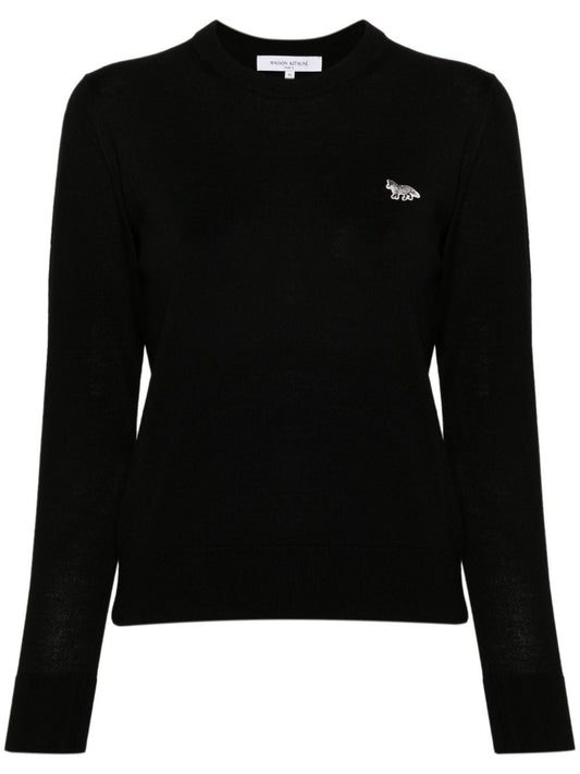 MAISON KITSUNE' Sweaters Black Topwear Maison Kitsune