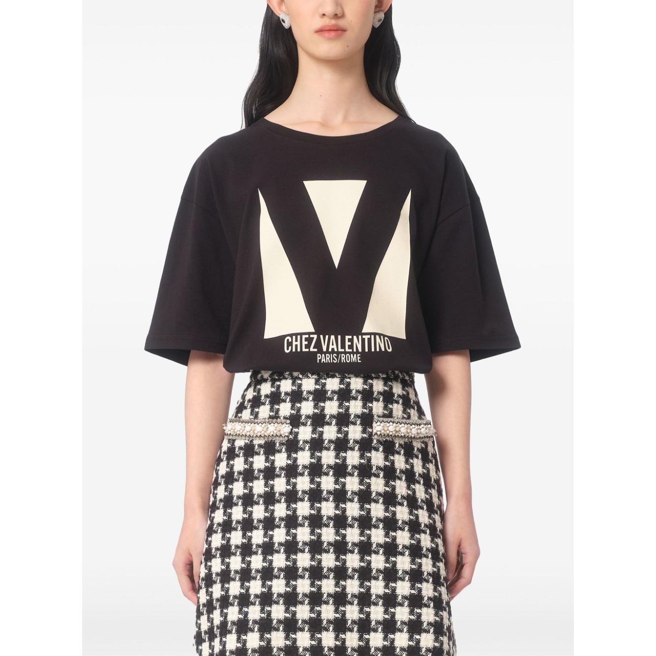 Valentino T-shirts and Polos Black Topwear Valentino