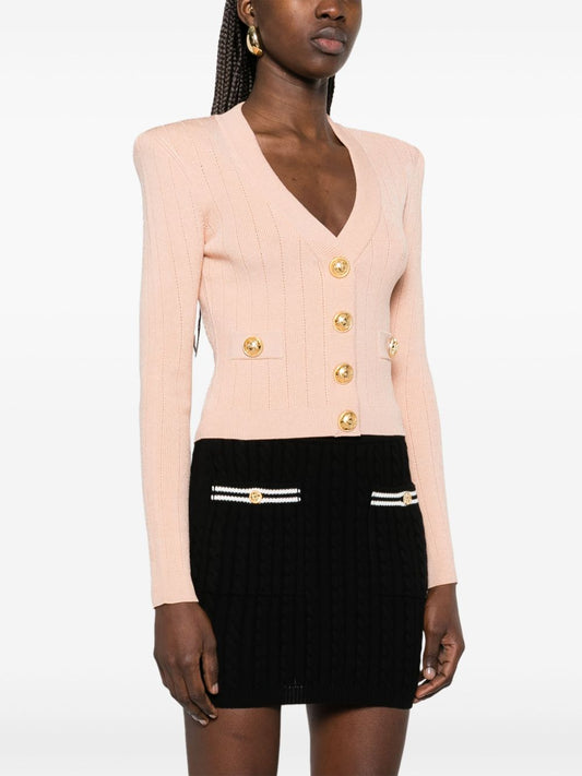 Balmain cropped Knit cardigan