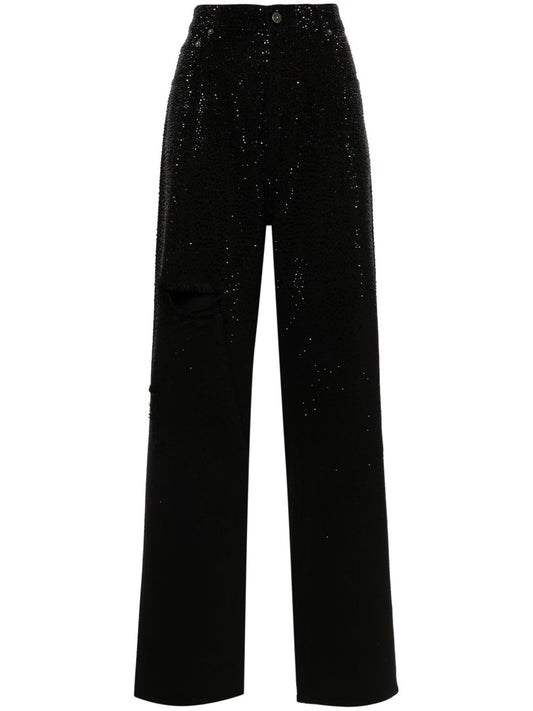 Golden Goose crystal embellished jeans