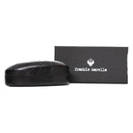 Frankie Morello Black Acetate Women Sunglass Frankie Morello Dark Slate Gray