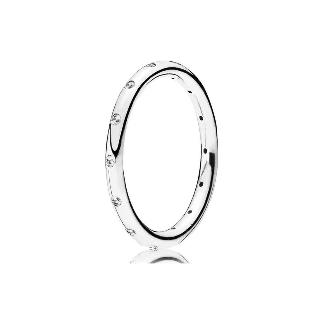 PANDORA JEWELS Mod. SIMPLE SPARKLING BAND - RING - Size 60 Ring PANDORA