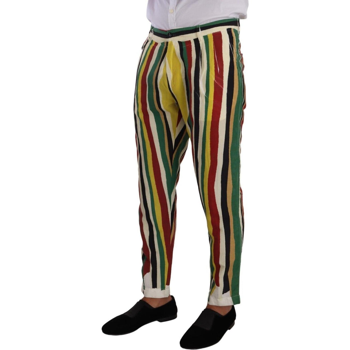 Dolce & Gabbana Elegant Striped Skinny Pants Dolce & Gabbana