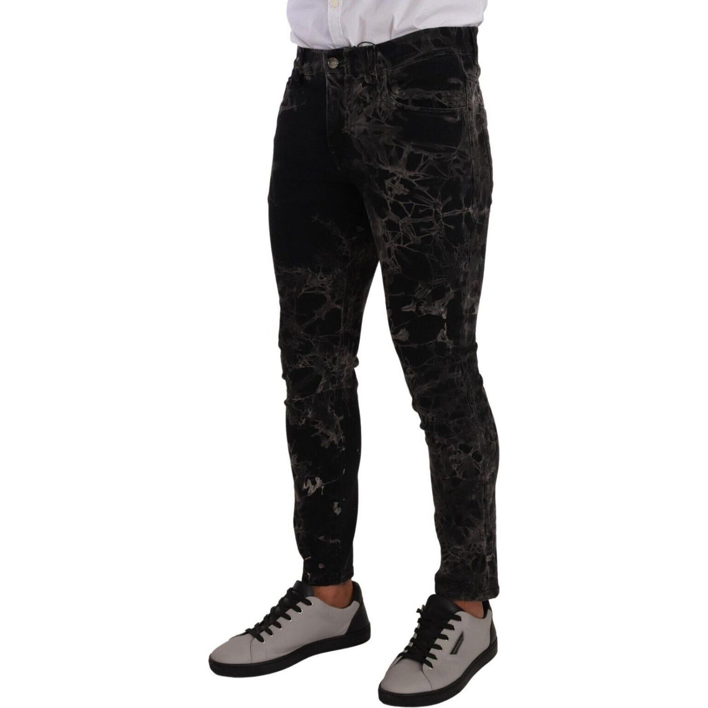 Dolce & Gabbana Slim Fit Patterned Skinny Jeans Dolce & Gabbana