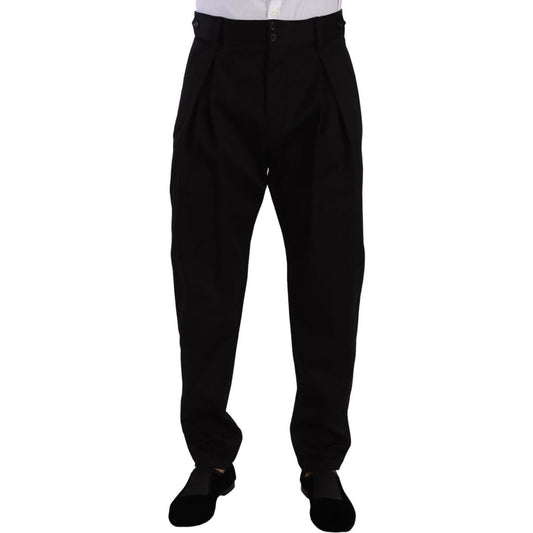 Dolce & Gabbana Elegant Slim-Fit Cotton Trousers Dolce & Gabbana